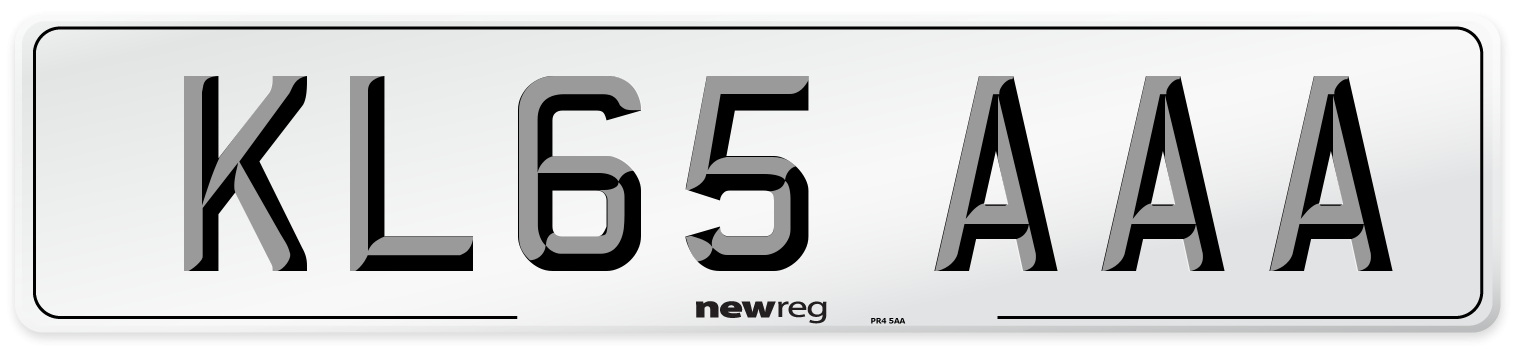 KL65 AAA Number Plate from New Reg